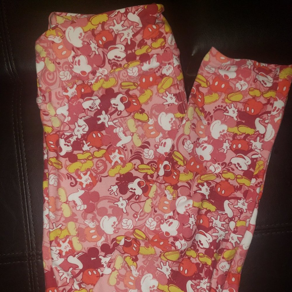 LuLaRoe Disney Mickey Mouse Leggings - One Size